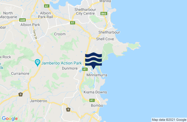 Mapa de mareas Croom, Australia