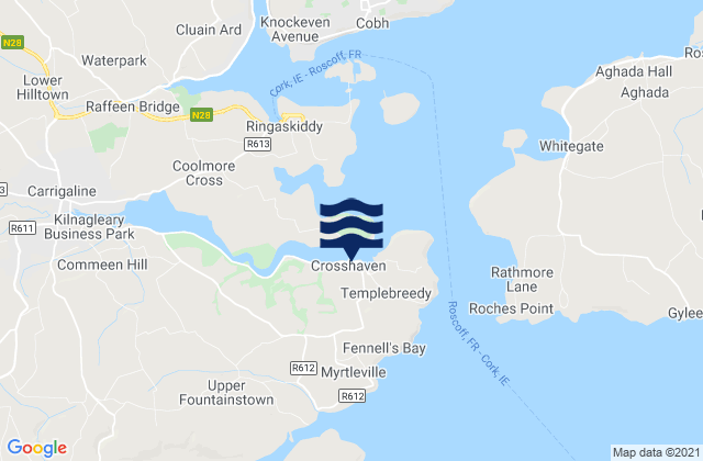 Mapa de mareas Crosshaven, Ireland