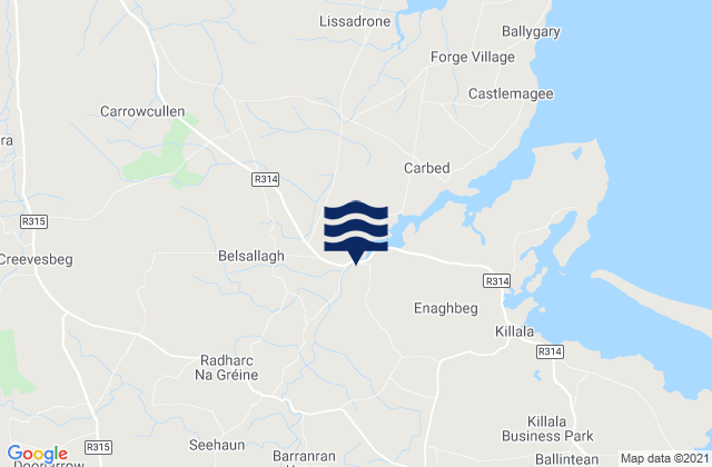 Mapa de mareas Crossmolina, Ireland
