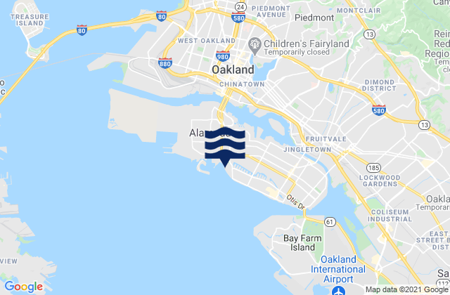 Mapa de mareas Crown Memorial State Beach, United States