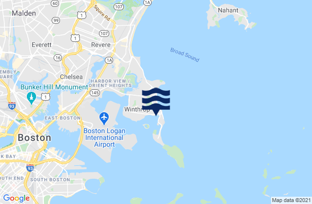 Mapa de mareas Crystal Cove, United States