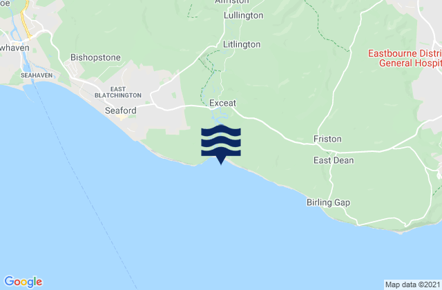 Mapa de mareas Cuckmere Haven Beach, United Kingdom