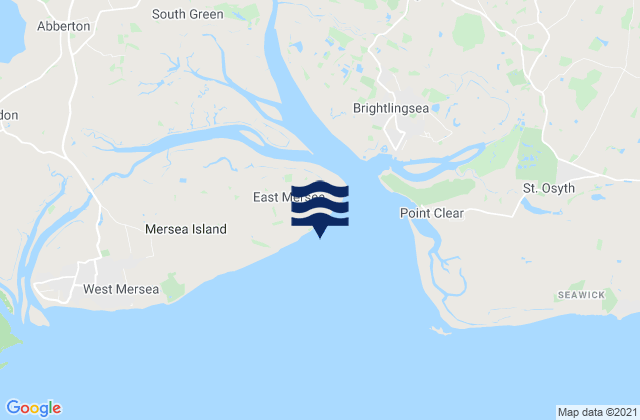 Mapa de mareas Cudmore Grove Beach, United Kingdom