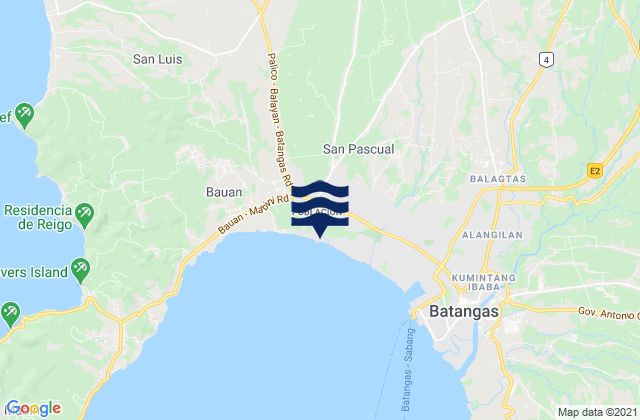 Mapa de mareas Cuenca, Philippines