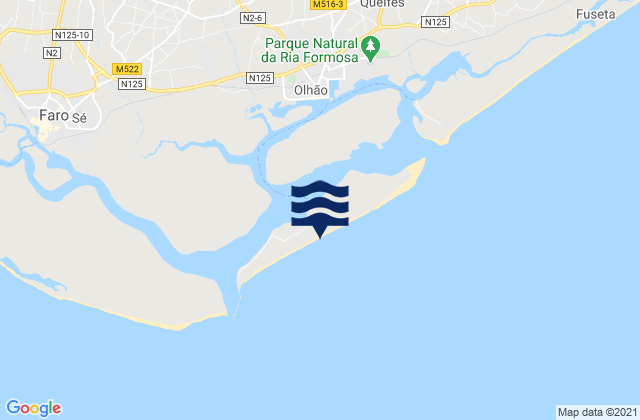 Mapa de mareas Culatra, Portugal
