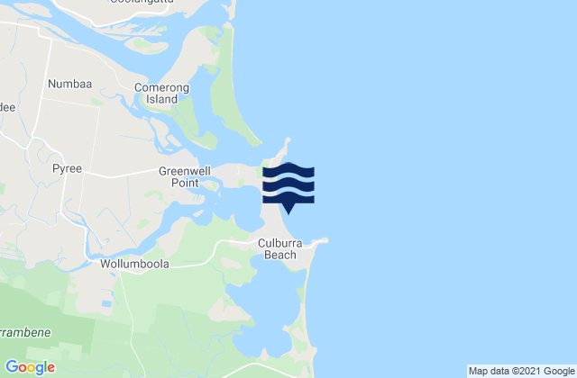 Mapa de mareas Culburra Beach, Australia