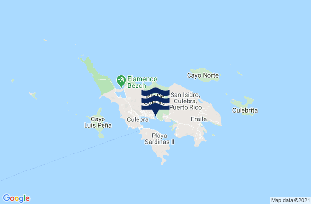 Mapa de mareas Culebra Municipio, Puerto Rico