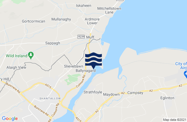 Mapa de mareas Culmore Point, United Kingdom