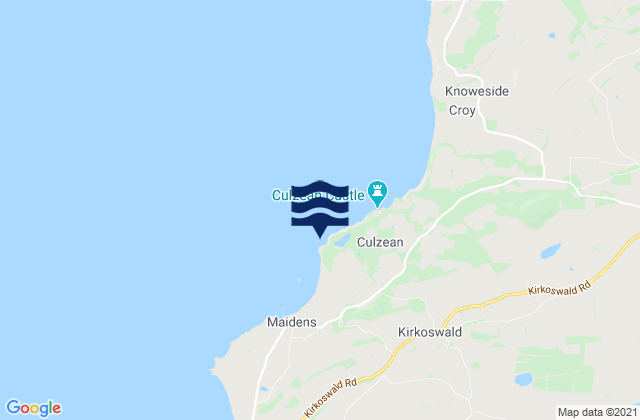 Mapa de mareas Culzean Beach, United Kingdom