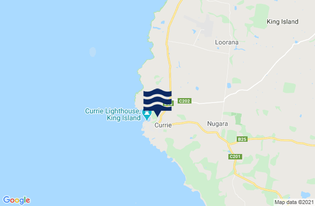 Mapa de mareas Currie, Australia