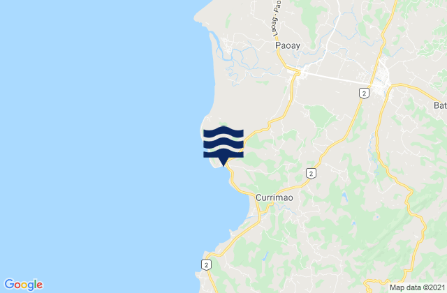 Mapa de mareas Currimao, Philippines