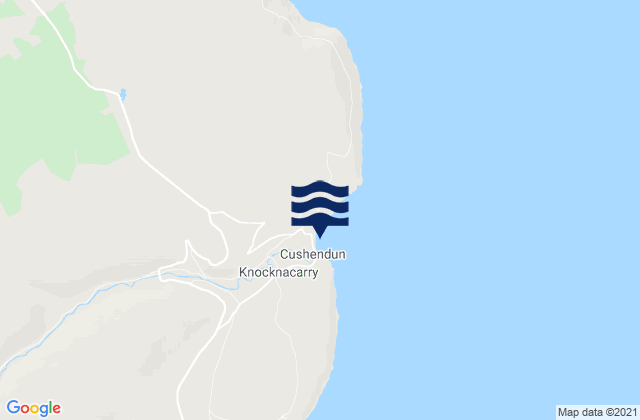 Mapa de mareas Cushendun Bay, United Kingdom