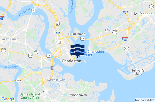 Mapa de mareas Customhouse Reach off Customhouse, United States
