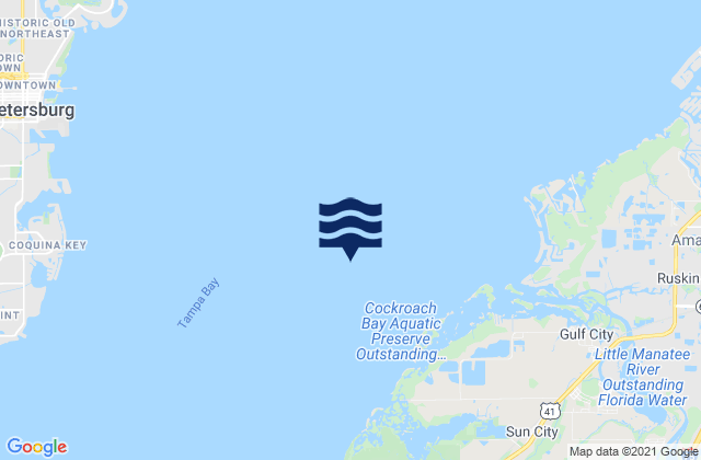 Mapa de mareas Cut E Channel marker 2E, United States