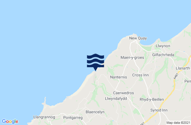Mapa de mareas Cwmtydu Beach, United Kingdom