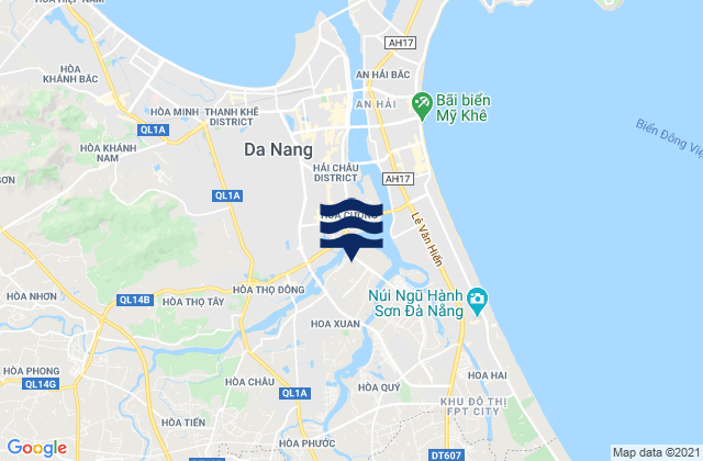 Mapa de mareas Cẩm Lệ, Vietnam