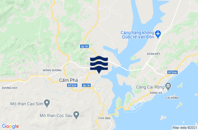 Mapa de mareas Cẩm Phả District, Vietnam