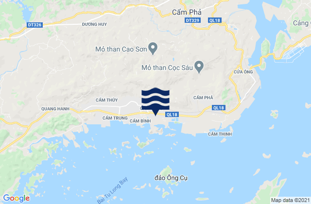 Mapa de mareas Cẩm Phả Mines, Vietnam