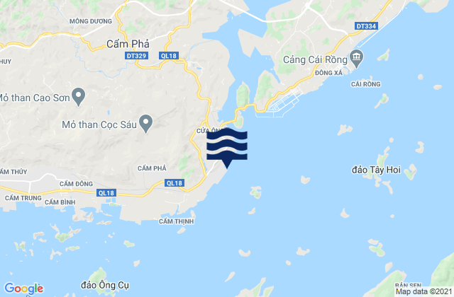 Mapa de mareas Cẩm Phả Port, Vietnam