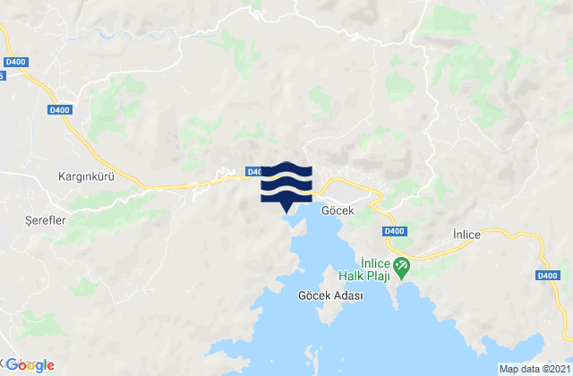 Mapa de mareas Dalaman, Turkey