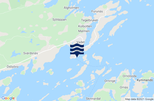 Mapa de mareas Dalarö, Sweden