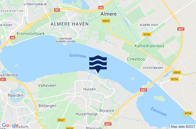 Mapa de mareas Dalbosc'h, Netherlands