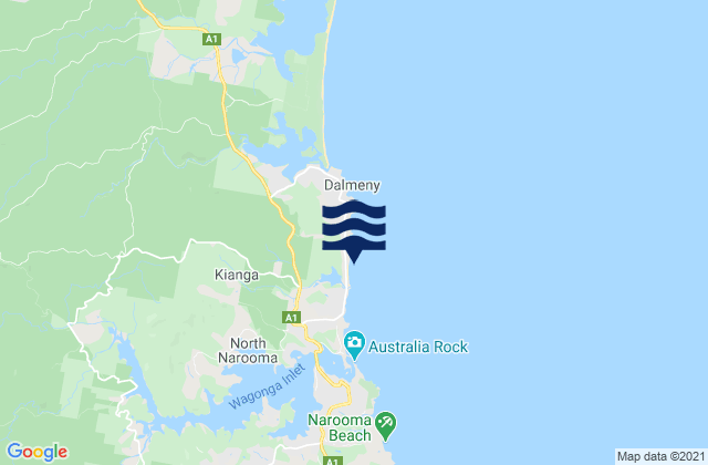 Mapa de mareas Dalmeny Point, Australia