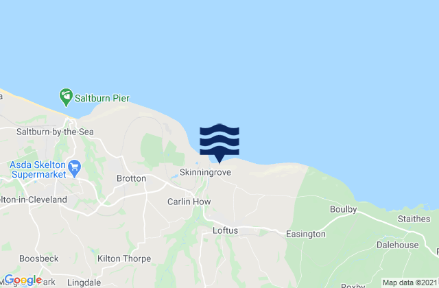 Mapa de mareas Danby, United Kingdom