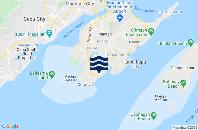 Mapa de mareas Dapitan, Philippines