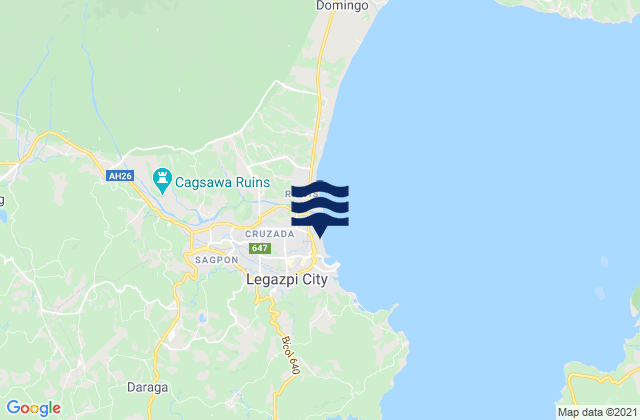 Mapa de mareas Daraga, Philippines