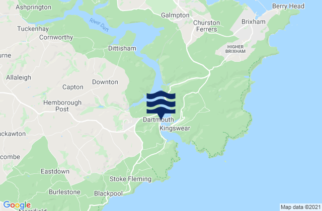 Mapa de mareas Dartmouth, United Kingdom