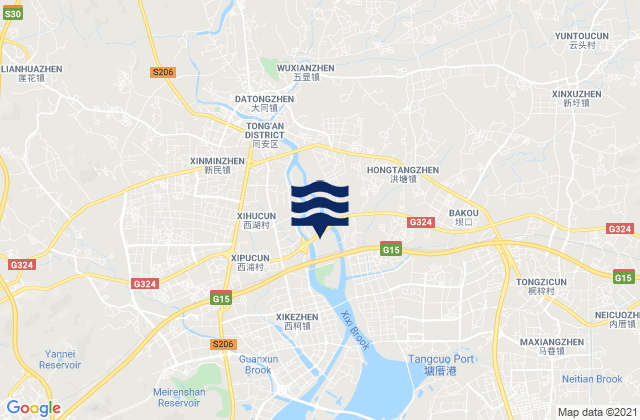 Mapa de mareas Datong, China
