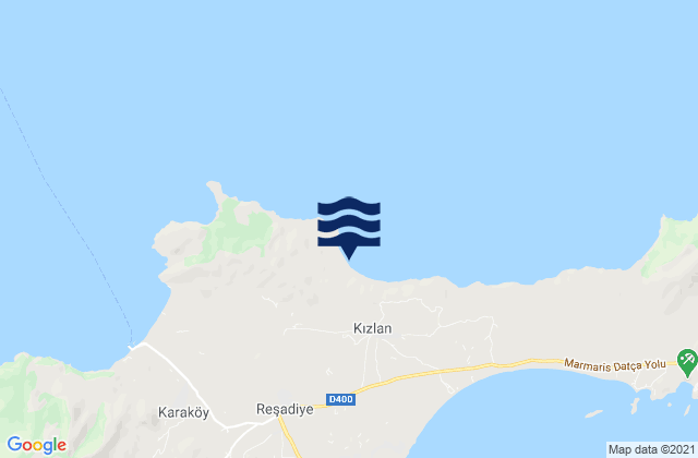 Mapa de mareas Datça İlçesi, Turkey