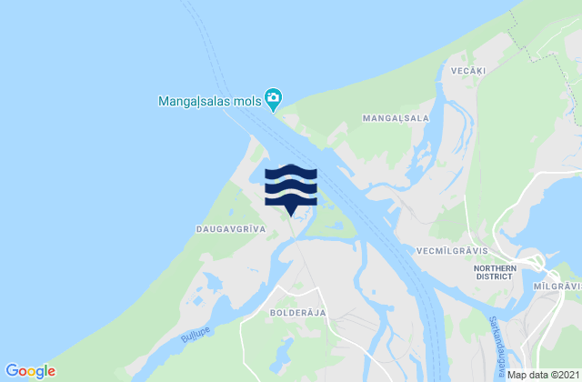 Mapa de mareas Daugavgrīva, Latvia