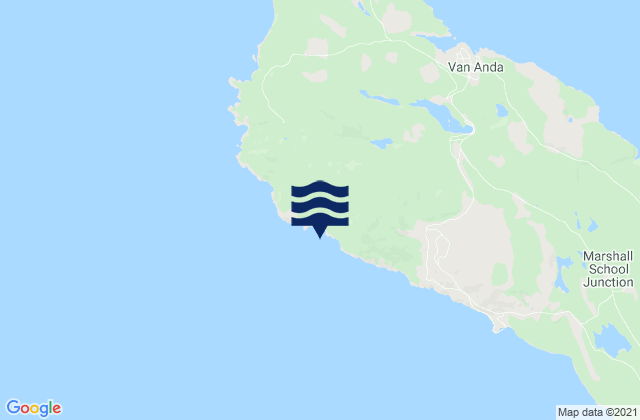 Mapa de mareas Davis Bay, Canada
