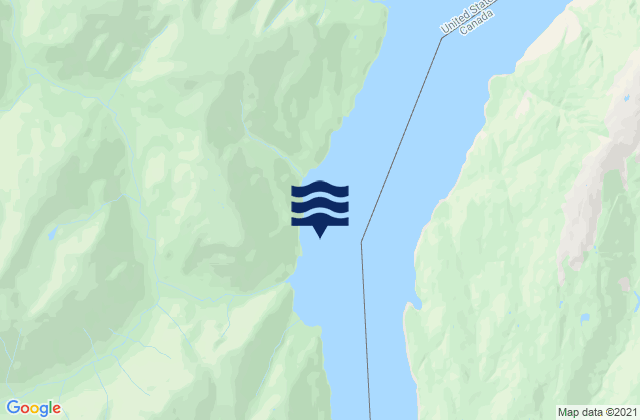 Mapa de mareas Davis River, United States