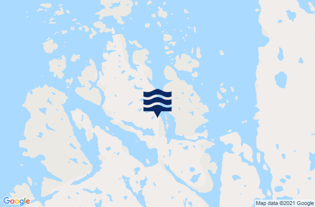 Mapa de mareas Dease Peninsula, Canada