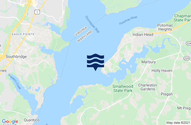 Mapa de mareas Deep Point, United States