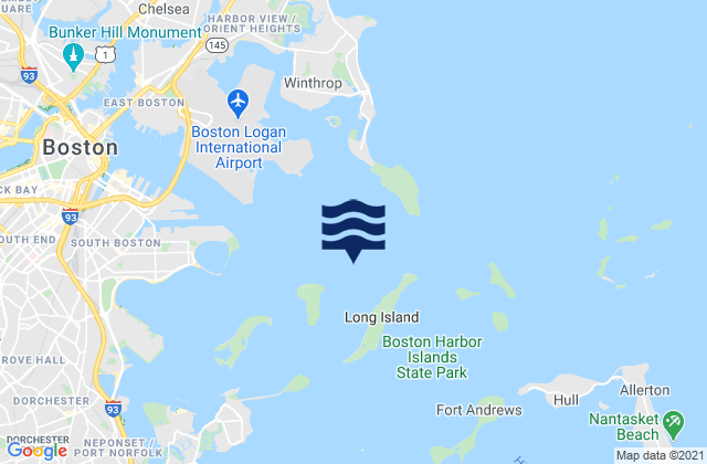 Mapa de mareas Deer Island Light 1.0 n.mi. WSW of, United States