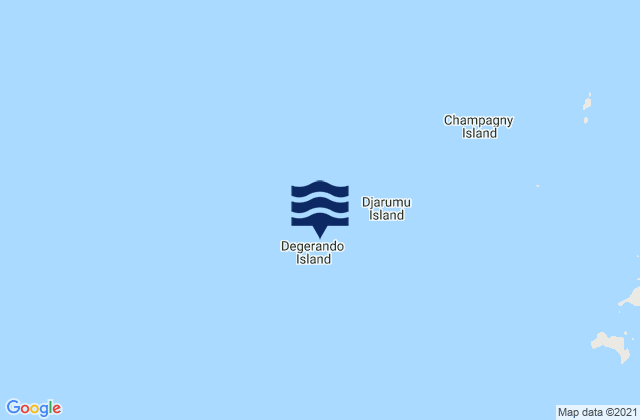 Mapa de mareas Degerando Island, Australia