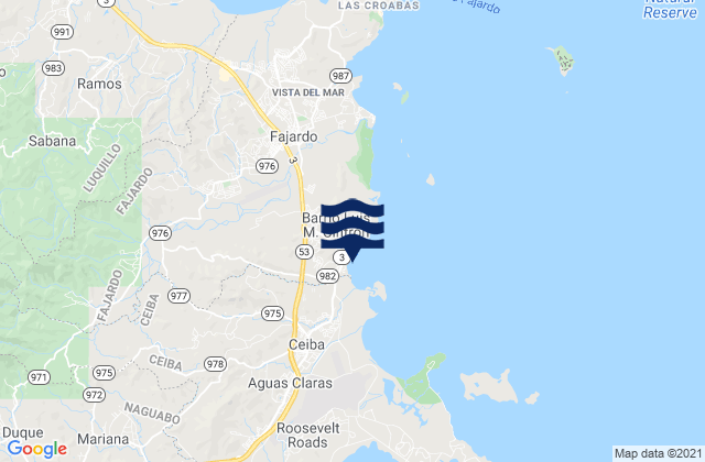 Mapa de mareas Demajagua Barrio, Puerto Rico