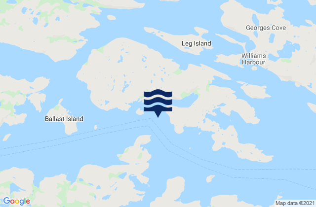 Mapa de mareas Denbigh Island, Canada