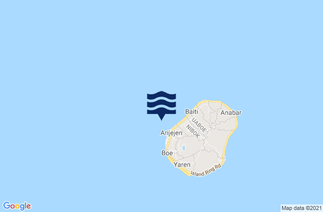 Mapa de mareas Denigomodu District, Nauru