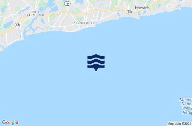Mapa de mareas Dennis Port 2.2 miles south of, United States