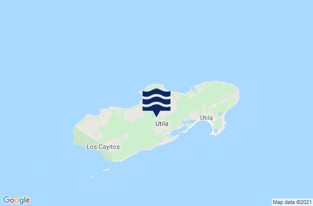 Mapa de mareas Departamento de Islas de la Bahía, Honduras