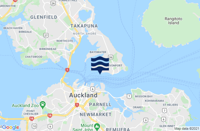 Mapa de mareas Devonport Naval Base, New Zealand
