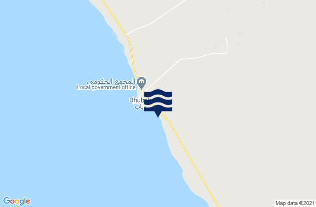 Mapa de mareas Dhubab, Yemen