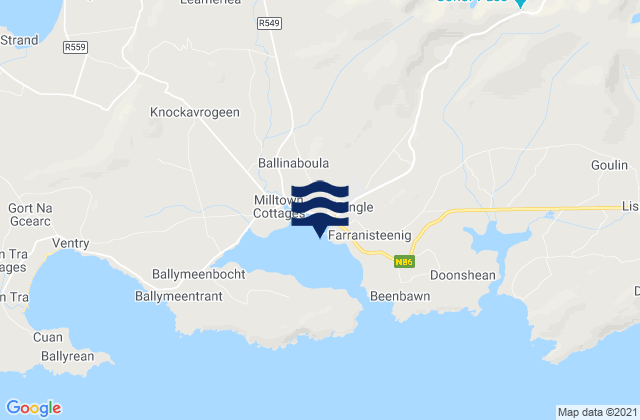 Mapa de mareas Dingle, Ireland