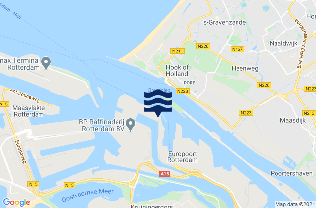 Mapa de mareas Dintelhaven, Netherlands
