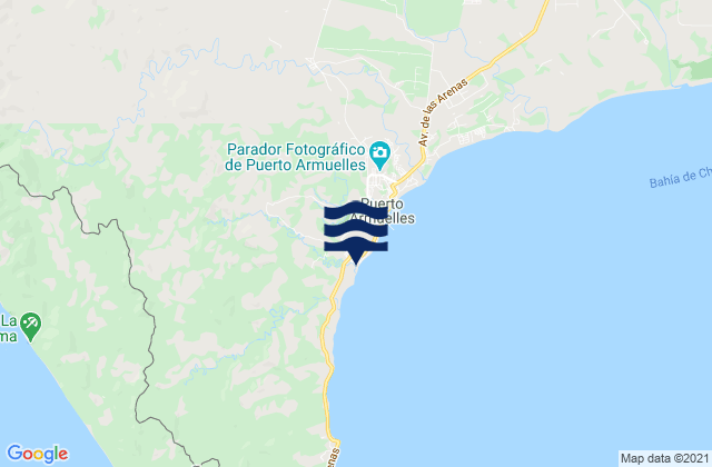 Mapa de mareas Distrito de Barú, Panama